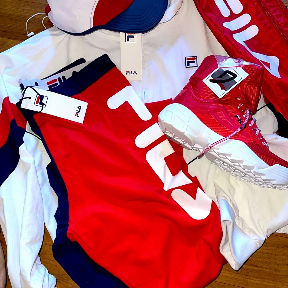 Fila combo pack all mew except the hat clothes XL shoe size 8